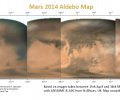 Mars albedo map